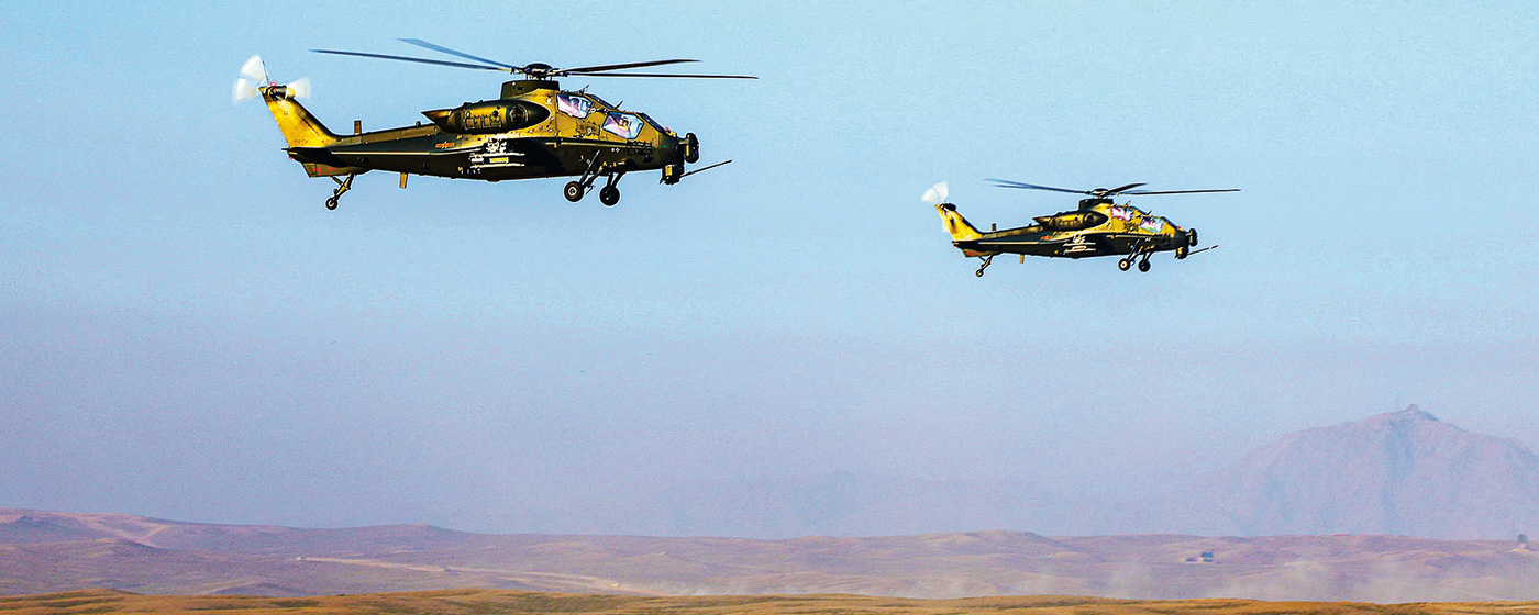 第76集團軍某旅組織飛行訓練